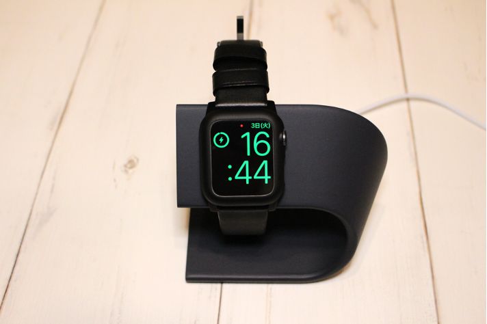 【レビュー】WUUDIのApple Watchおしゃれ充電器:スタンドケーブル収納給電してみた