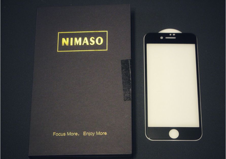 iPhoneSE2(2020)のNIMASOガラス強化保護フィルム(アンチグレア光沢なし)