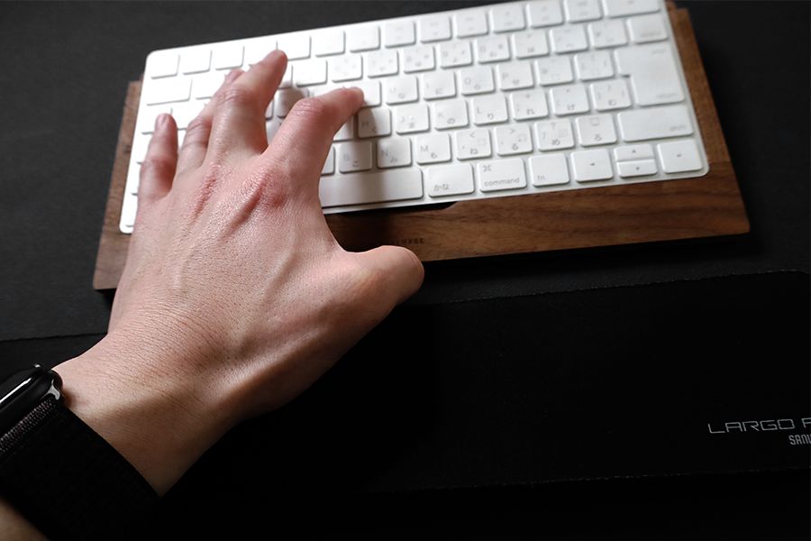 LRARGOPROはキーボードを打ちやすい