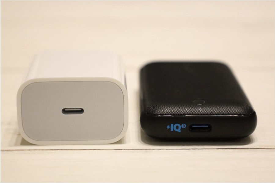 Anker：PowerPort Atom Ⅲ 30W SlimとApple純正20Wの比較