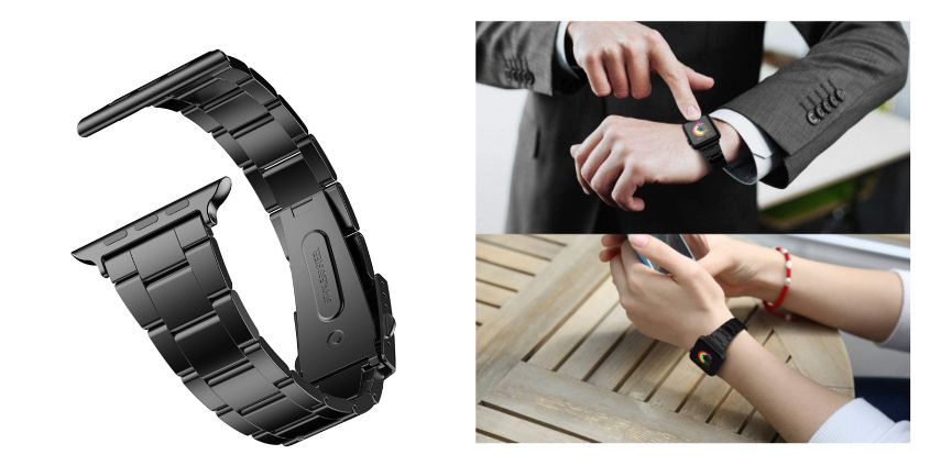 おすすめのAppleWatchバンド第2位:『JEDirect 』AppleWatch ステンレスバンド