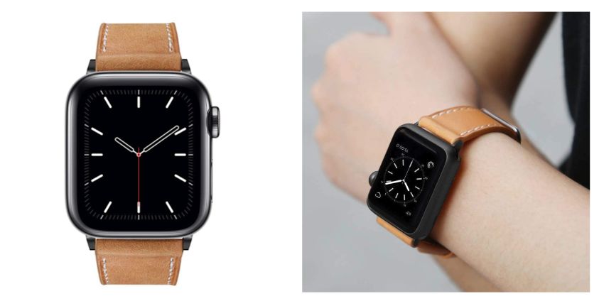おすすめのAppleWatchバンド第1位:『BRG』コンパチブル AppleWatch レザーバンド