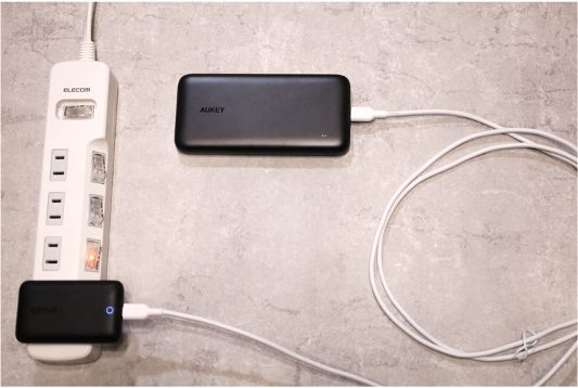 AUKEY PB-N73SをUSB-Cで入力
