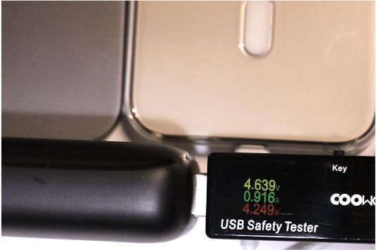 AUKEY Basix Mini PB-N83 10,000mAhでiPhone充電側の出力