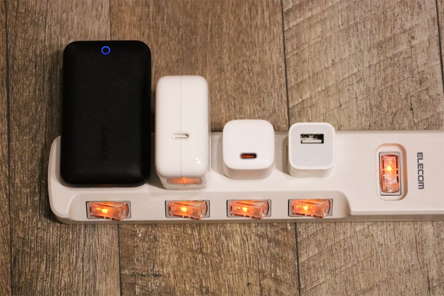 AUKEY PA-B7は高出力を維持しつつ充電器4つを1つにすることが最大の魅力