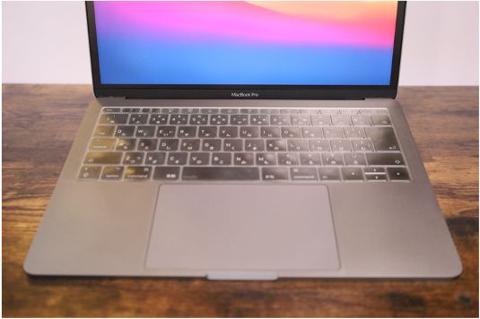 MOFTノーマルスタンドの15°キーボード側からみた状態2