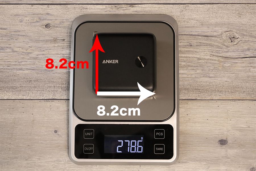 Anker PowerCore Fusion 10000のサイズ感 (2)