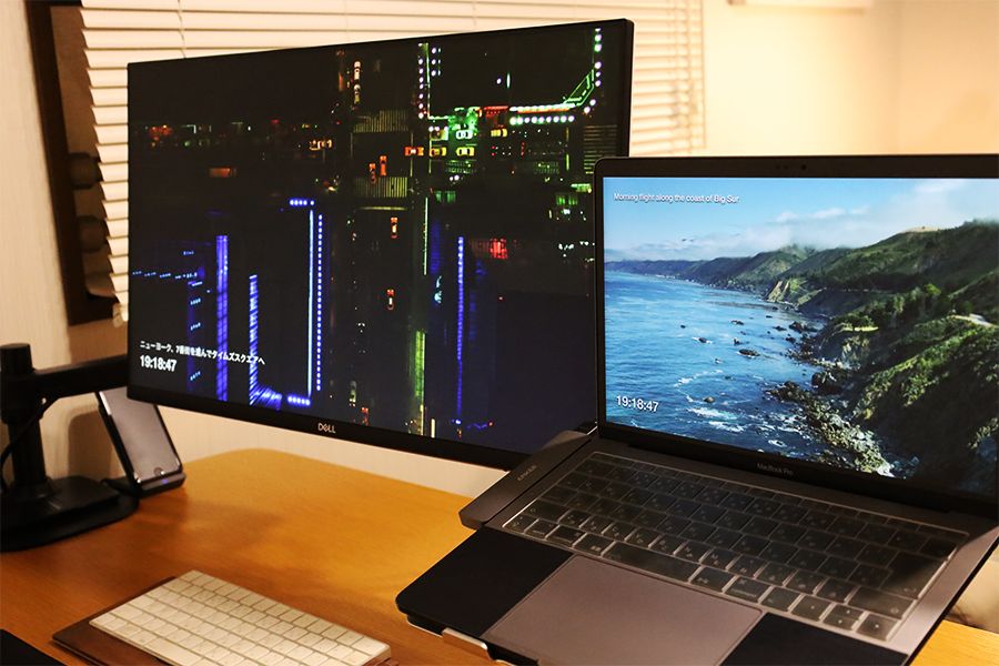 Aerial【実写映像】 サブとメインのディスプレイの表示を変えることが可能