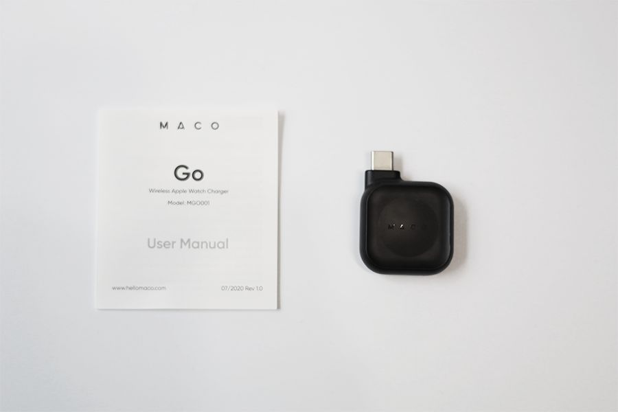 MACO GOの内容物は本体とユーザマニュアルの2点