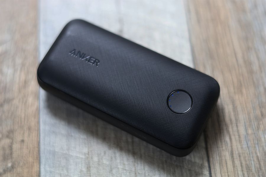 Anker PowerCore 10000 PD ReduxのLEDインジケーターは4段階