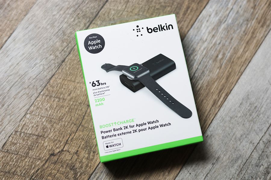 Belkin BOOST CHARGE Apple Watch用モバイルバッテリーの外箱