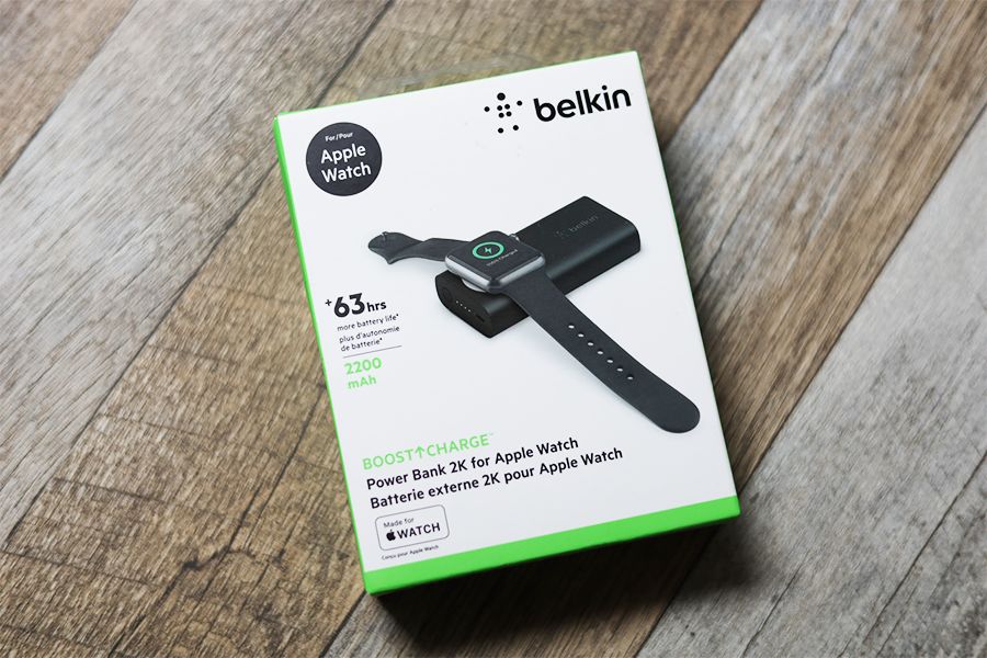 Belkin BOOST CHARGE Apple Watch用モバイルバッテリーの外箱