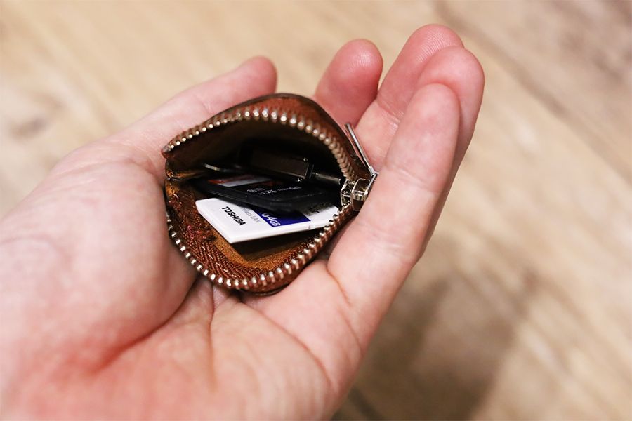 dripのCHIPに超小物ガジェットならしっかり収納可能