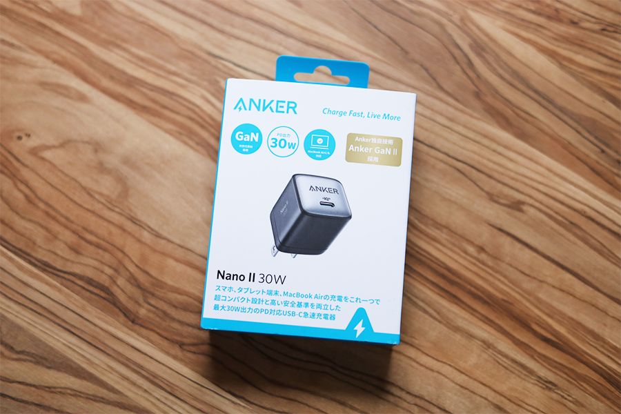 Anker Nano Ⅱ 30Wのパッケージ