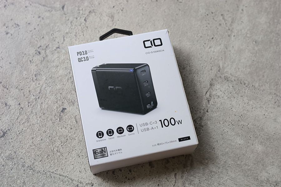 CIO LilNob USB PD 4ポート100W【G100W3C1A】のパッケージ