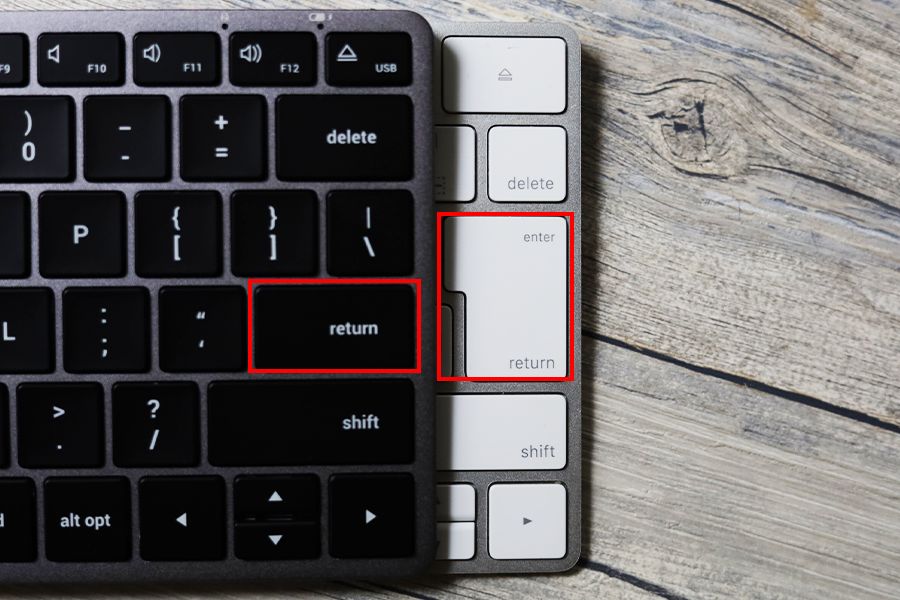 Satechi Slim X1 Bluetooth Backlit KeyboardとMagic KeyboardのUSとJISはenterが異なる