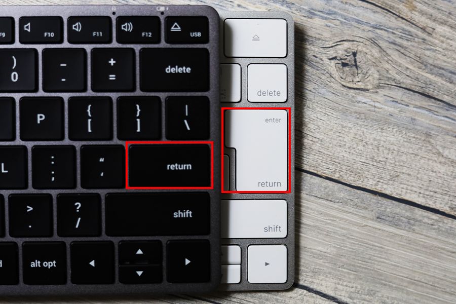 Satechi Slim X1 Bluetooth Backlit KeyboardとMagic KeyboardのUSとJISはenterが異なる