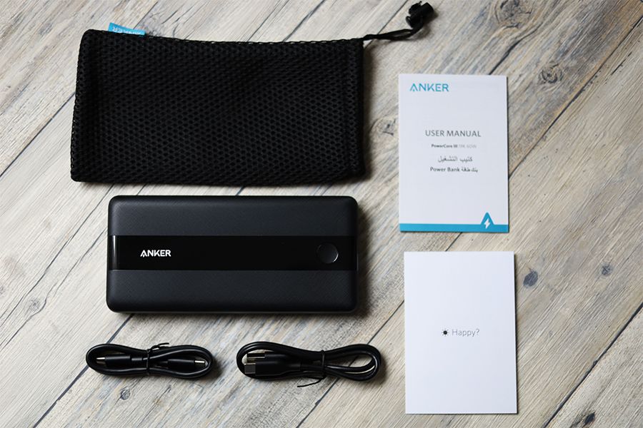 Anker PowerCore III 19200 60Wの内容物