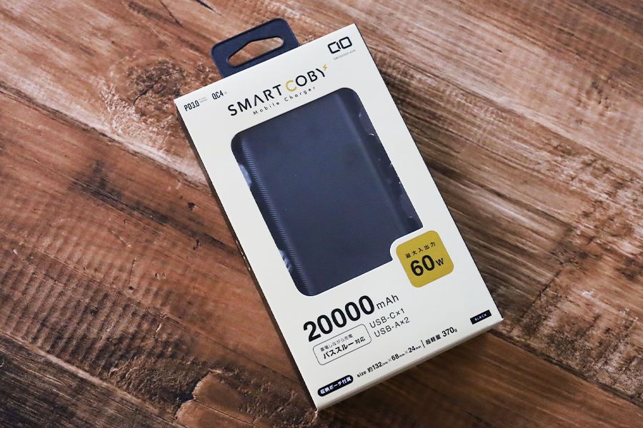 SMARTCOBY 20000mAh 60Wの外観