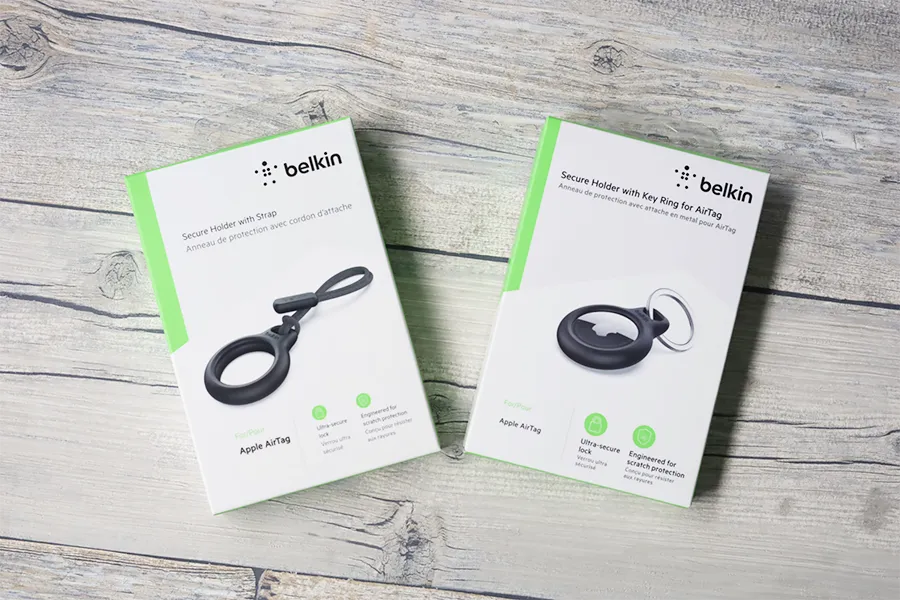Belkin AirTag『キーリング付き・ストラップ付き』セキュアホルダーケースの外箱