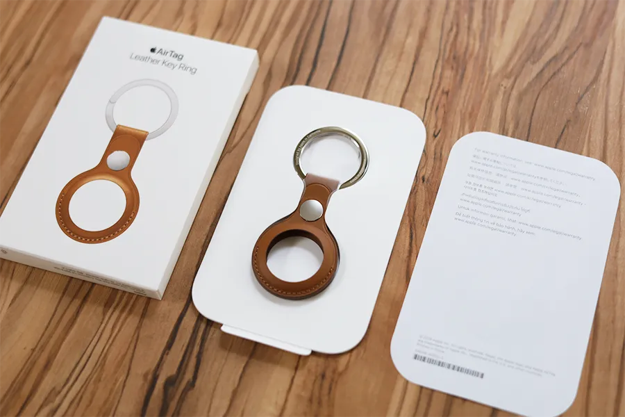 Apple純正 AirTag用『レザーキーリング』の本体