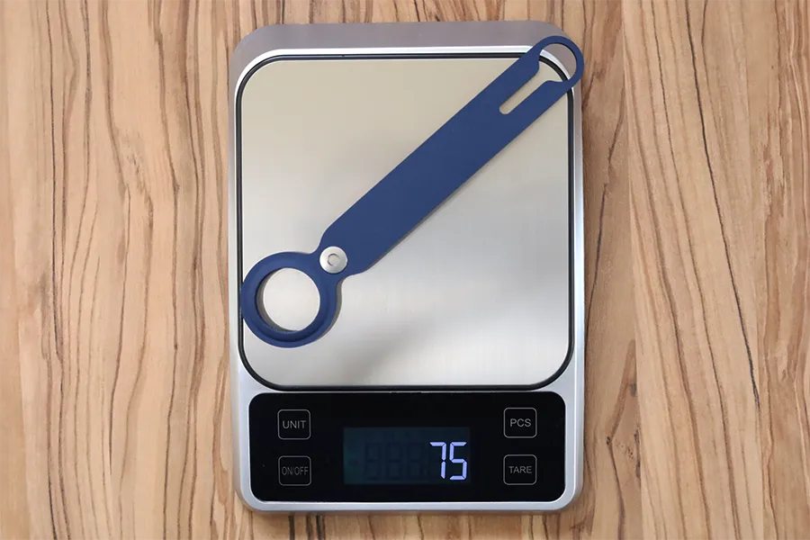 Apple純正AirTagのループ重量は7.5g