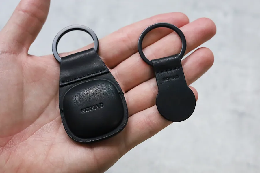 NOMAD AirTag レザー『ループ・キーチェイン』ケースのサイズ感はキーチェインの方が大きい