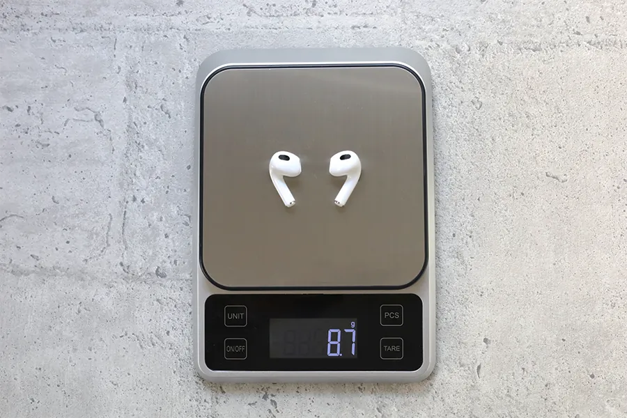 AirPods 3の本体重量