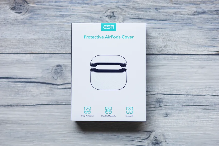 AirPods 第3世代 ESRケースレビューの外箱