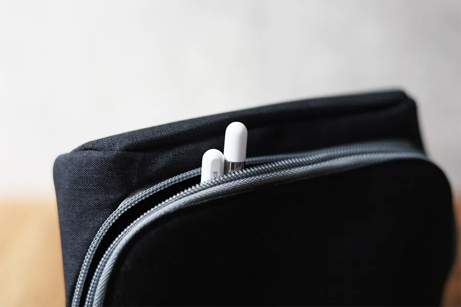 ソニック ユートリム スマ・スタ ワイド ガジェットポーチのApple Pencil1はサイズ的にちょっと厳しい