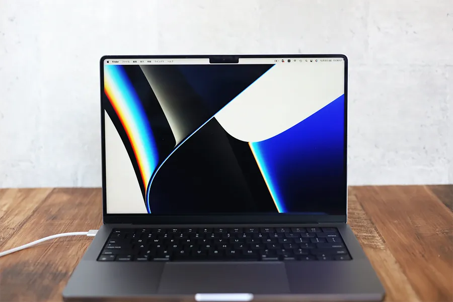 M1 ProチップMacBook Pro 14インチの液晶が明るい