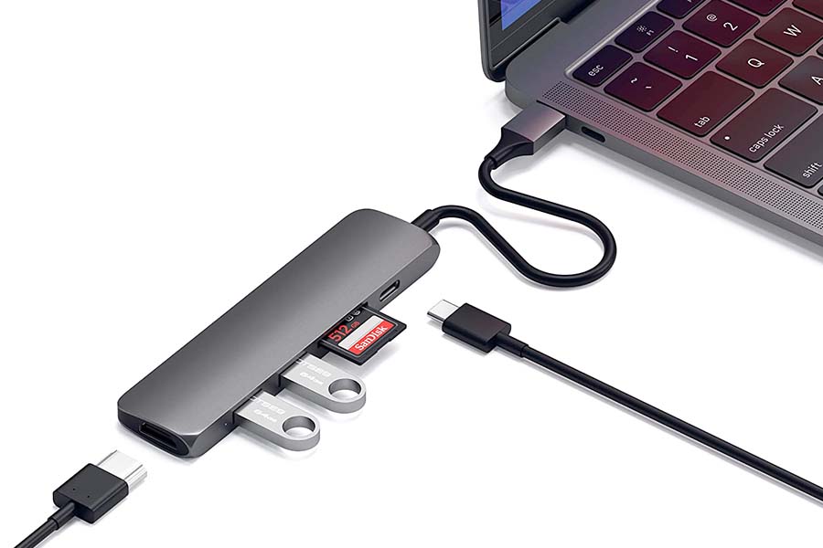 Satechi スリム V2 マルチ USB-Cハブ 6in1はiPad miniにおすすめのUSB-Cハブ