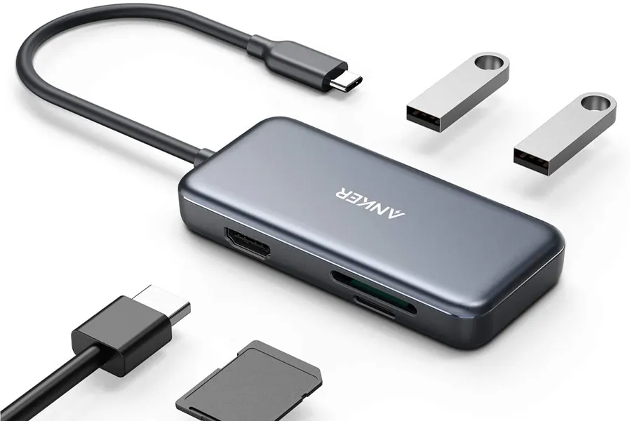 Anker 5-in-1 プレミアム USB-CハブはMacBookおすすめのUSB-Cハブ