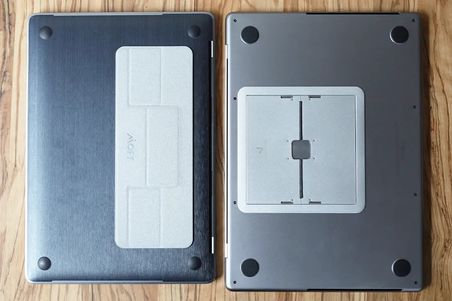 MAJEXTAND(マジェックスタンド)MacBook ProとMOFTスタンドのMacBook Pro