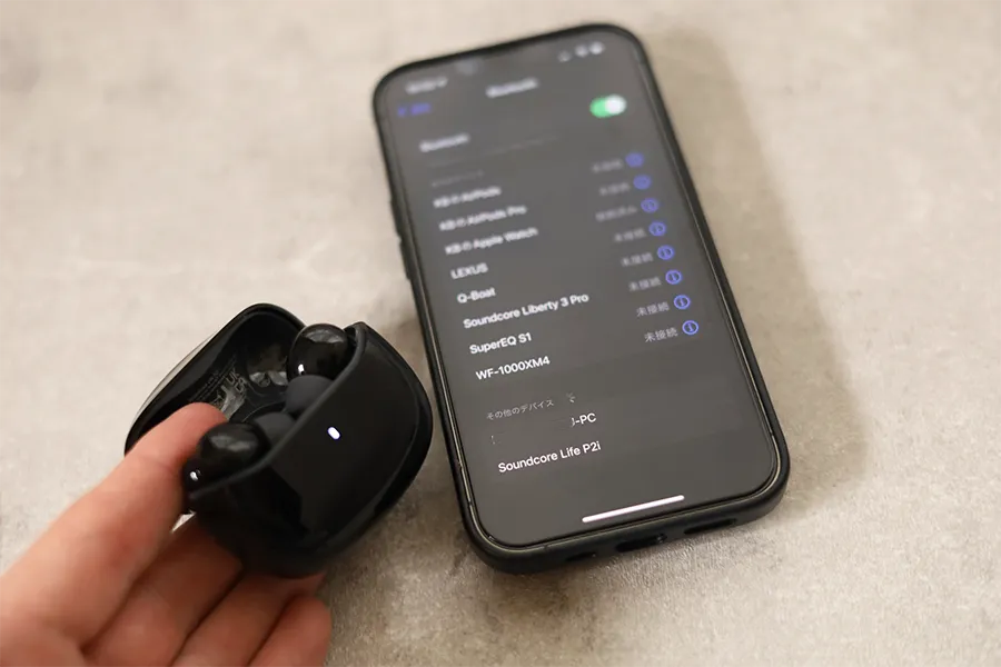 Anker Soundcore Life P2iをペアリング