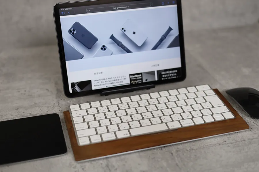 iPadとMagic Keyboardとマウスとトラックパッド