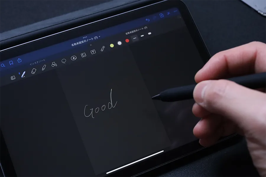 スマートフォリオはアップルペンシルが使いやすい