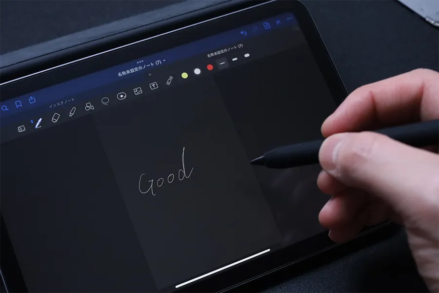 スマートフォリオはアップルペンシルが使いやすい