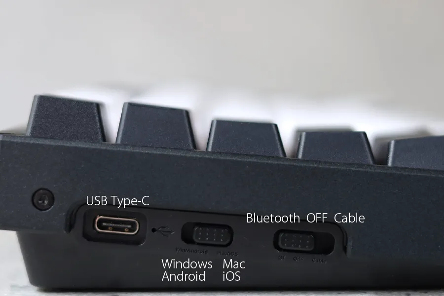 Keychron K2 ホットスワップのボタン部分