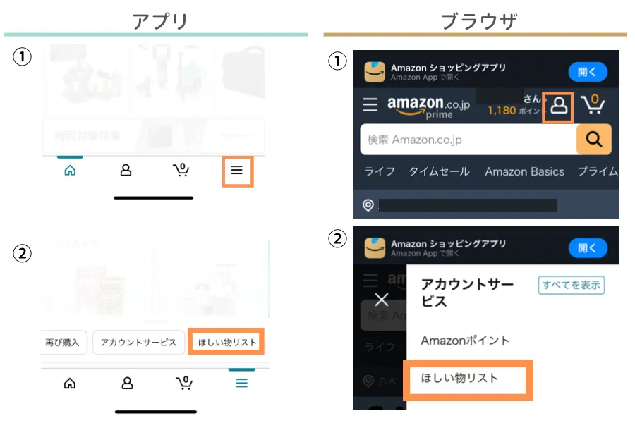 アプリ・ブラウザ