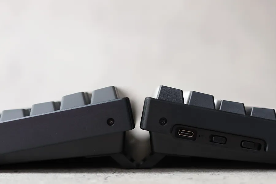 Keychron K2とホットスワップの高さ比較