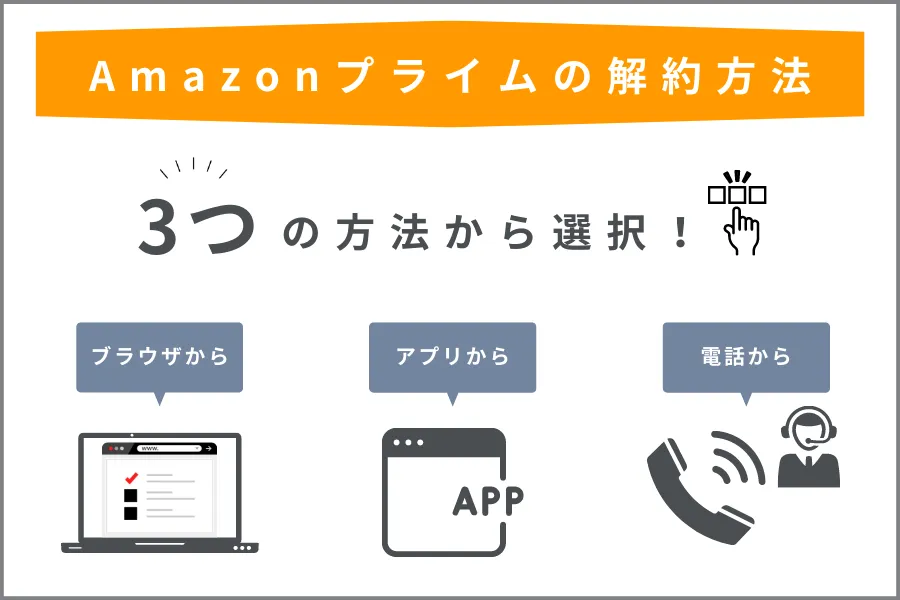 Amazonプライムの解約方法