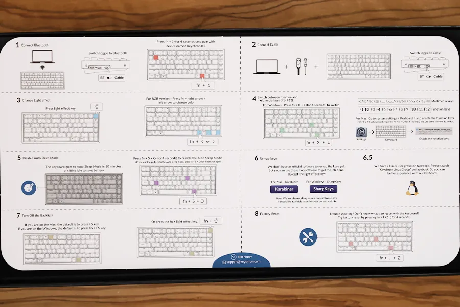 Keychron取り扱い説明書