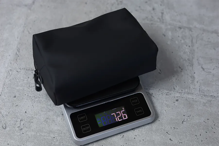 TOFTPOUCH+のLサイズ重量72.6g