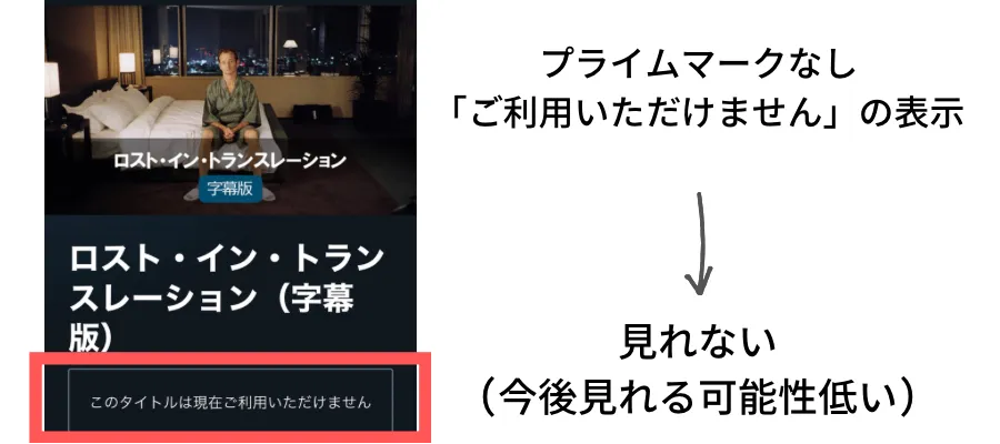 プライムマークなし視聴方法なし