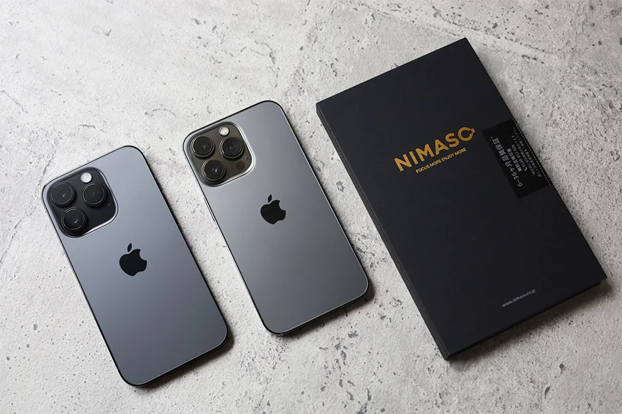 iPhone 14 ProもiPhone 13 ProどちらもNIMASOフィルム