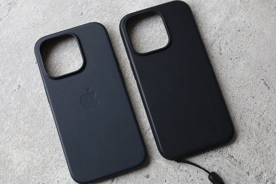 アップル純正レザーケースとNOMADケースの違い