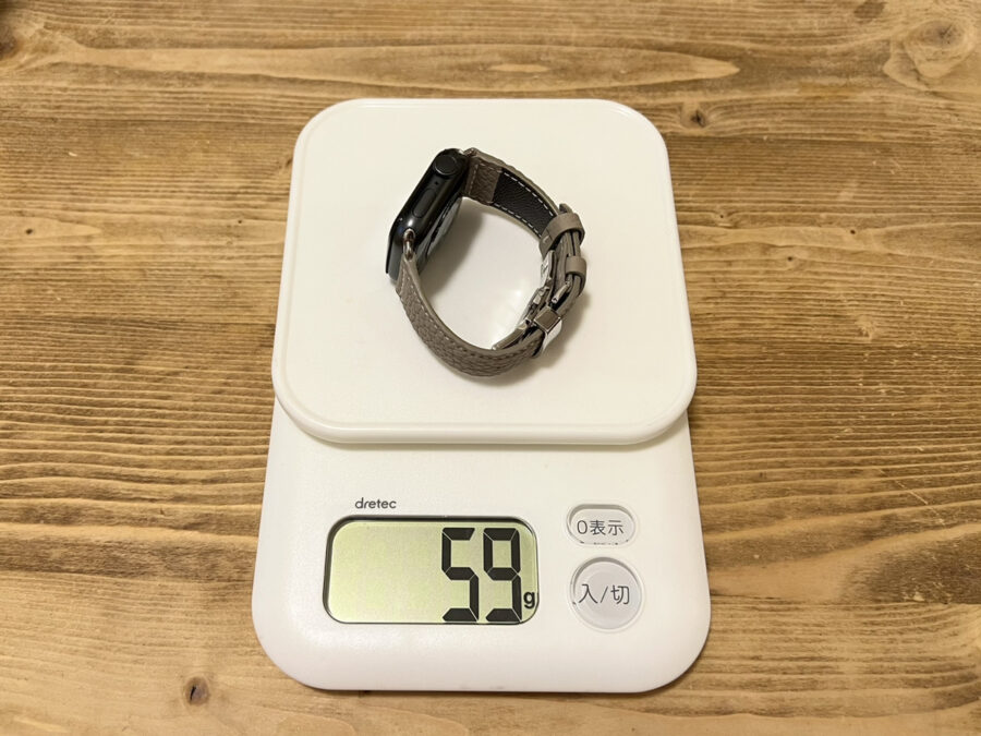 EPONAS(エポナス)Apple Watch用レザーバンドとApple Watchは合わせて59g