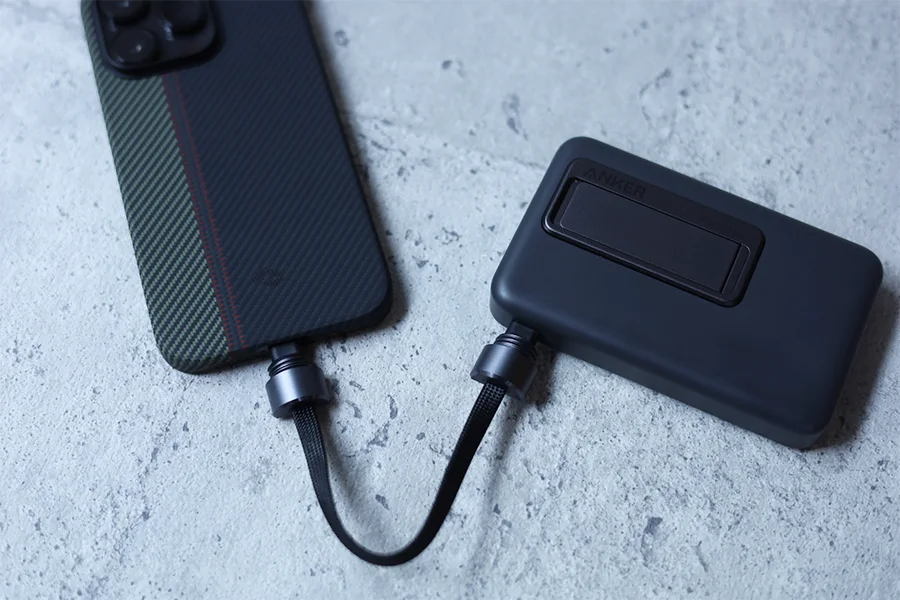 モバイルバッテリーで充電すぐ出来る