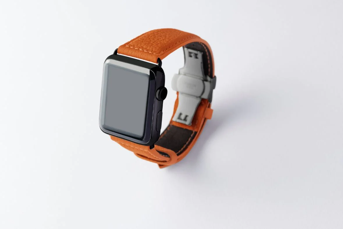 EPONAS(エポナス)Apple Watch用レザーバンドバルセロナオレンジ